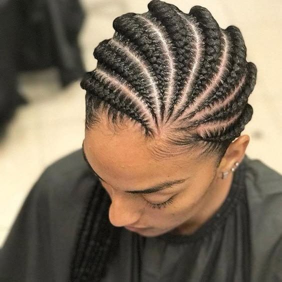 6. The Swirl Pattern Cornrows