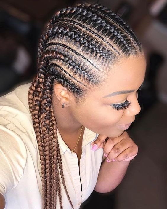 7. The Star Pattern Cornrows