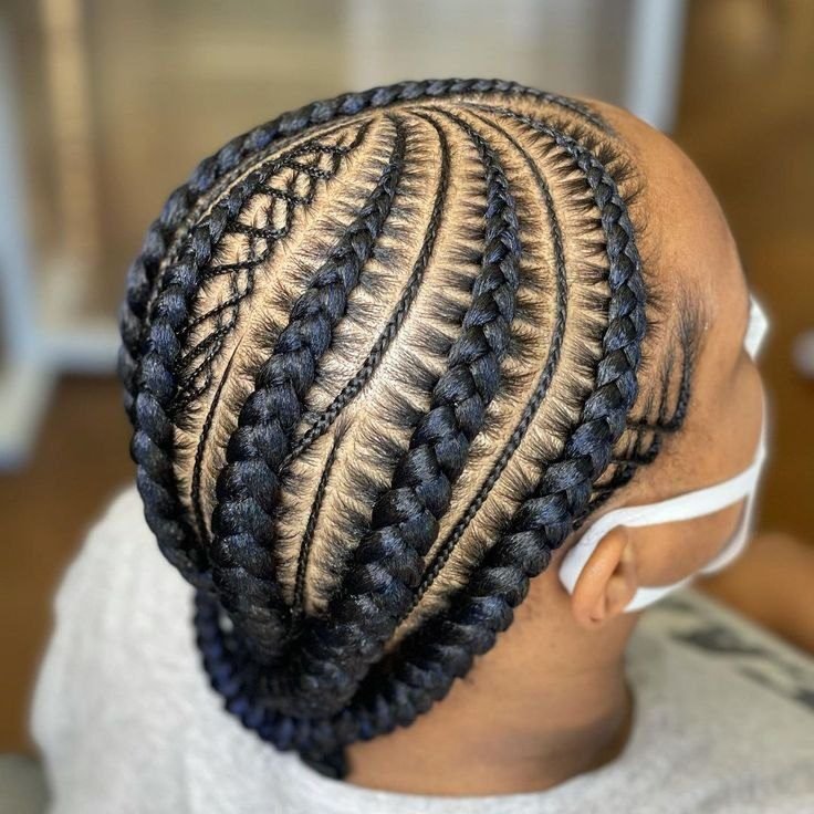 11. The Six-Row Jumbo Cornrows