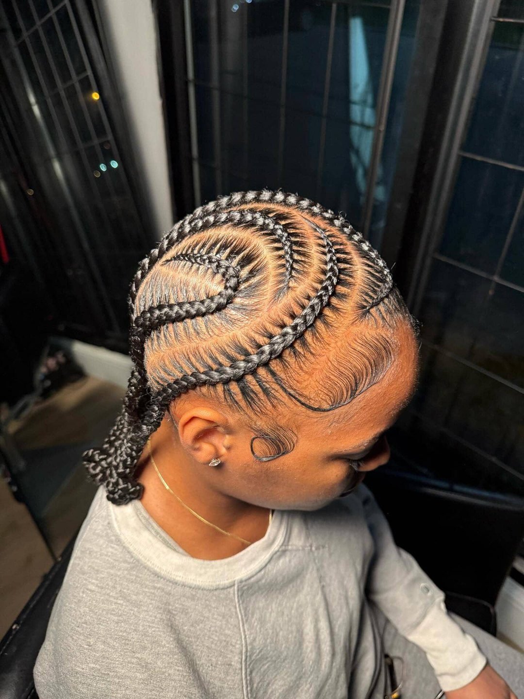 Cornrow with Extensions & Accessories