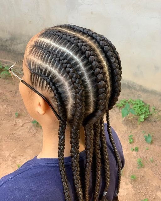 16. Cornrows with Beads