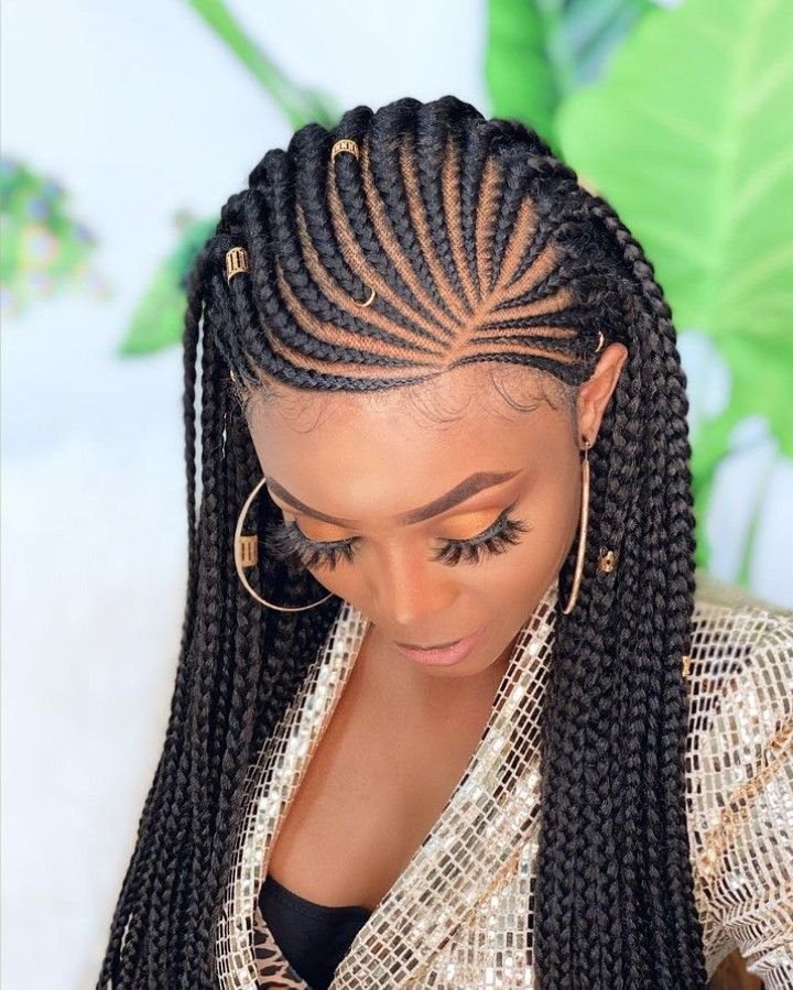 17. Cornrows with Color