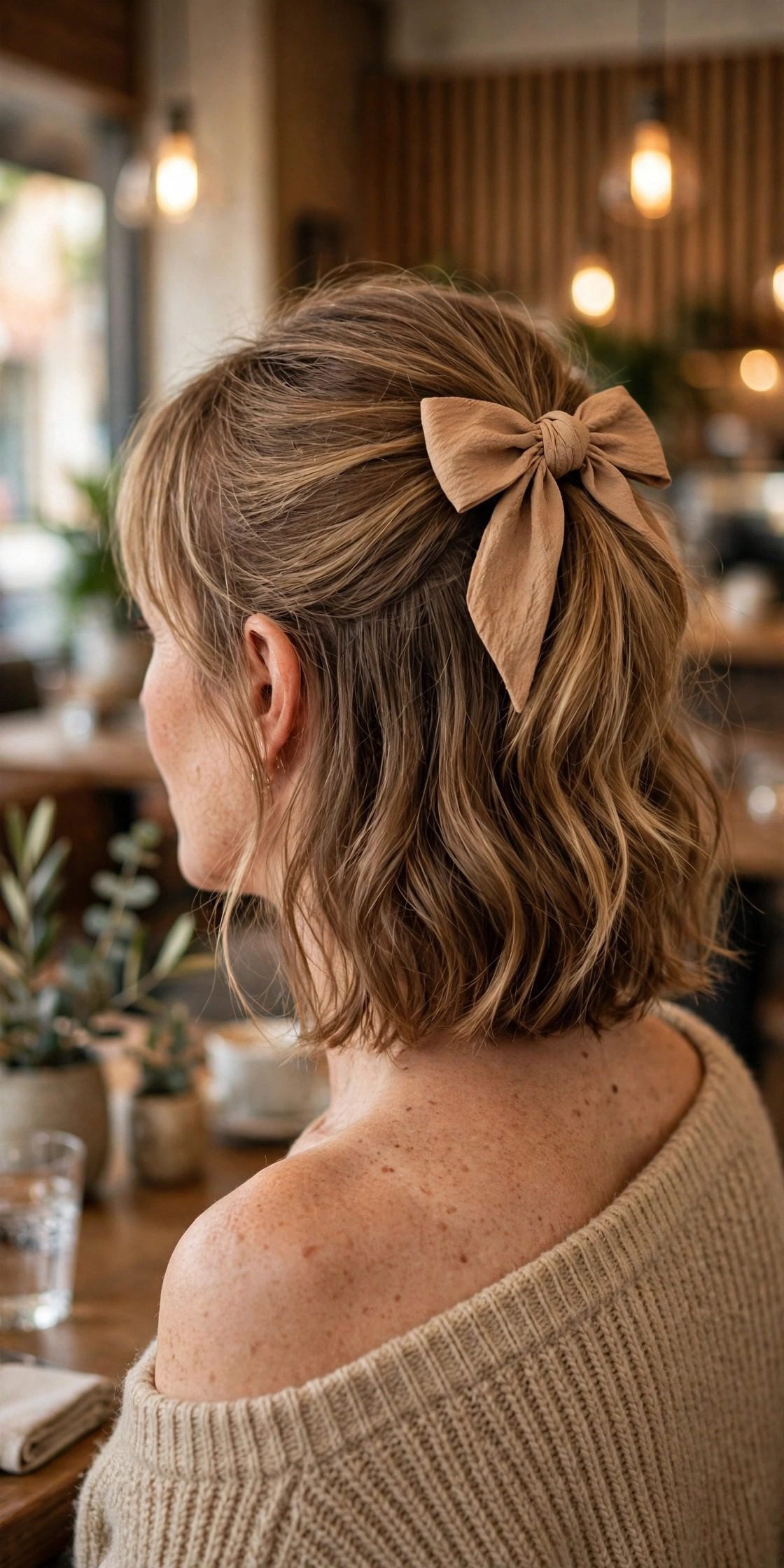 12. The Half-Up Bow Style
