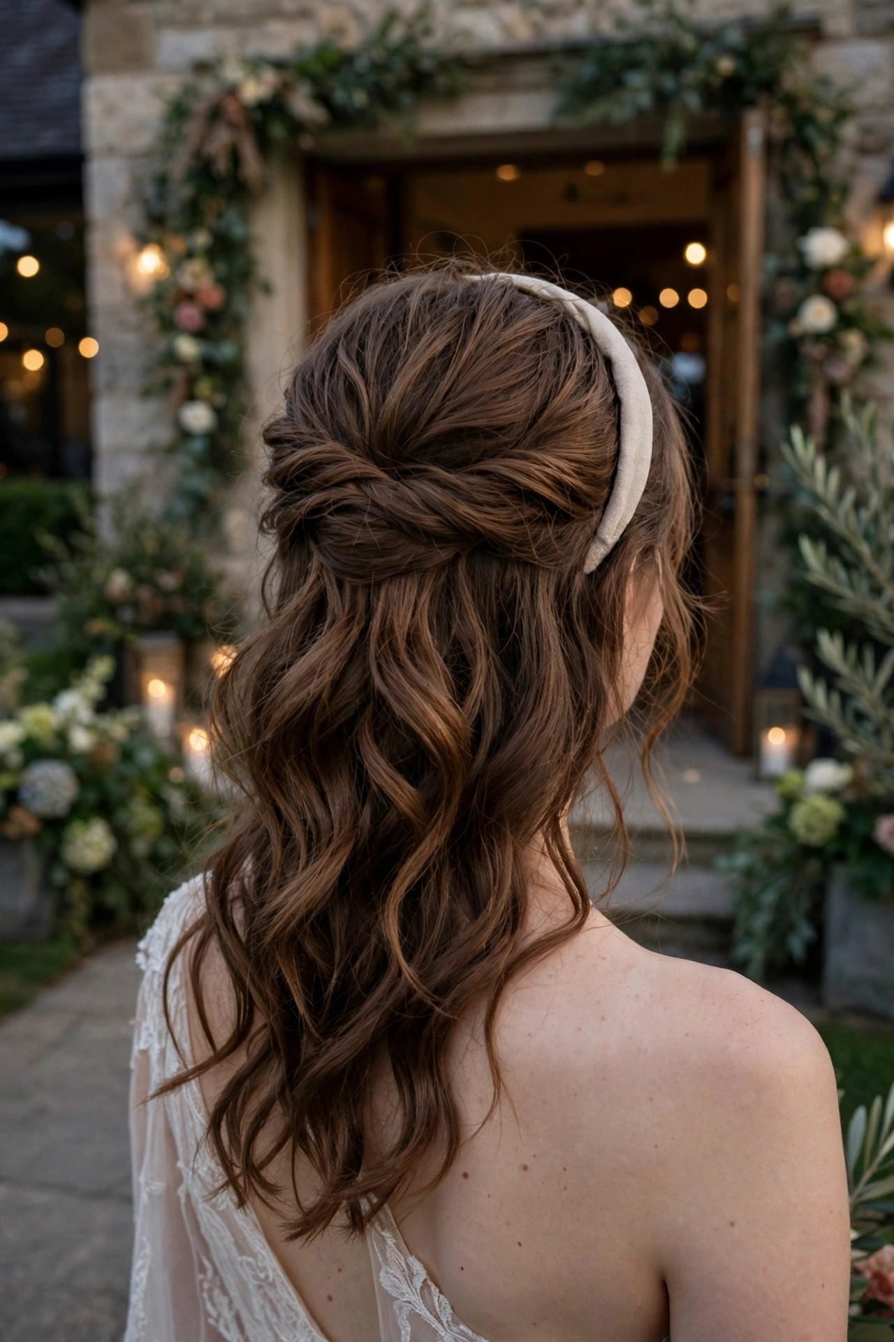 15. The Half-Up Headband Tuck