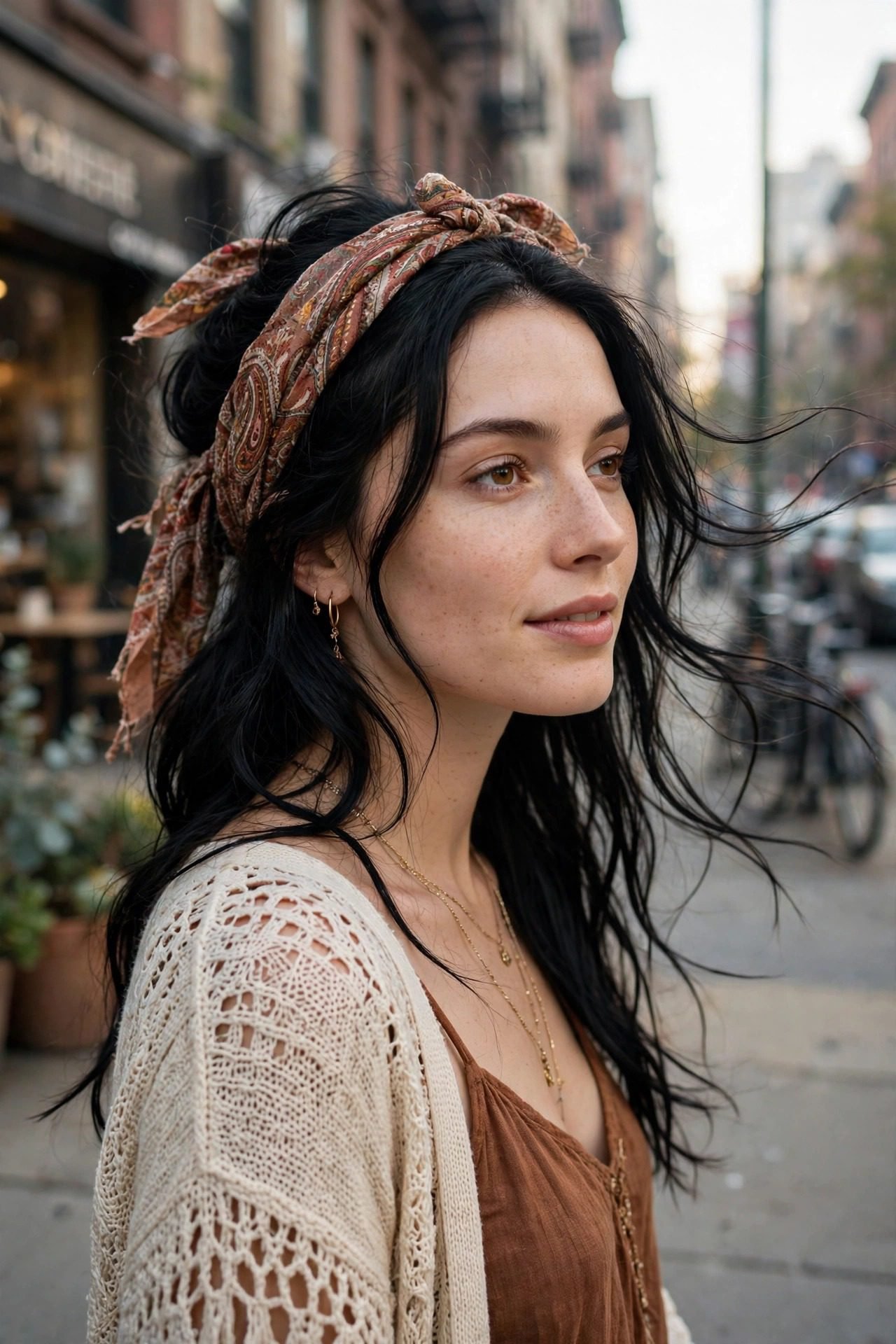 Boho & Scarf Headband Hairstyles