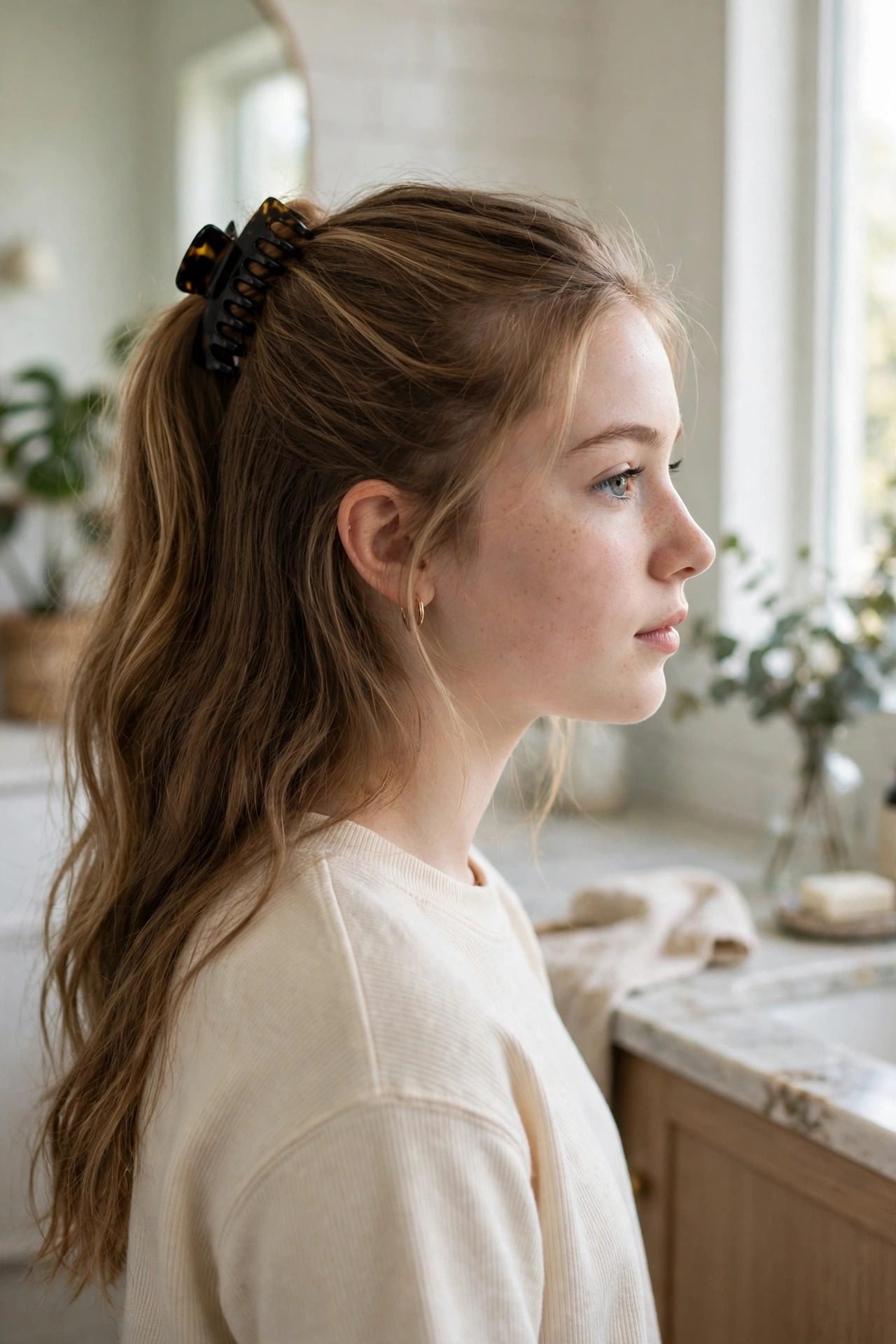 4. The High Claw Clip Pony