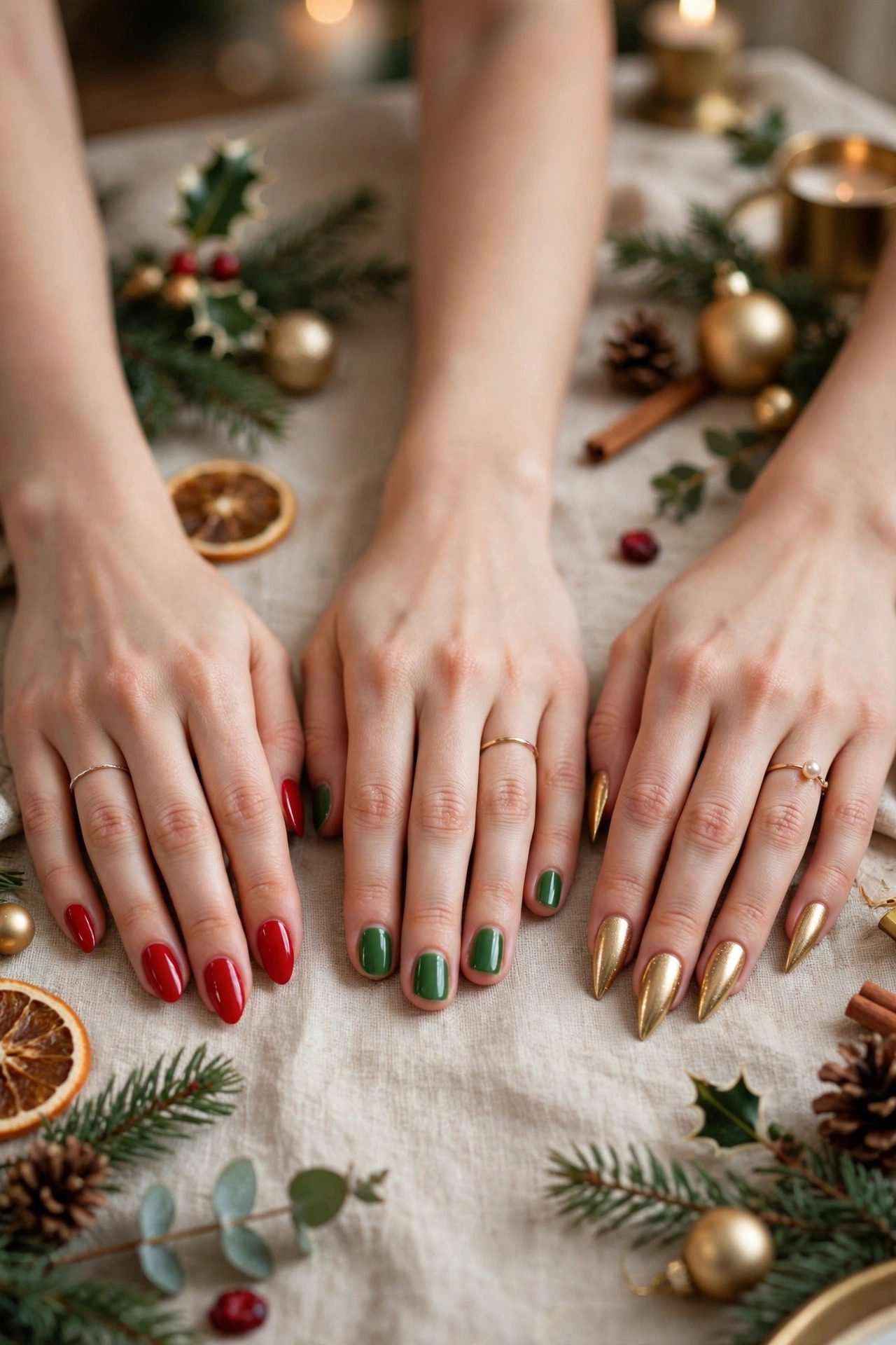 Curating Christmas Nails by Shape and Length