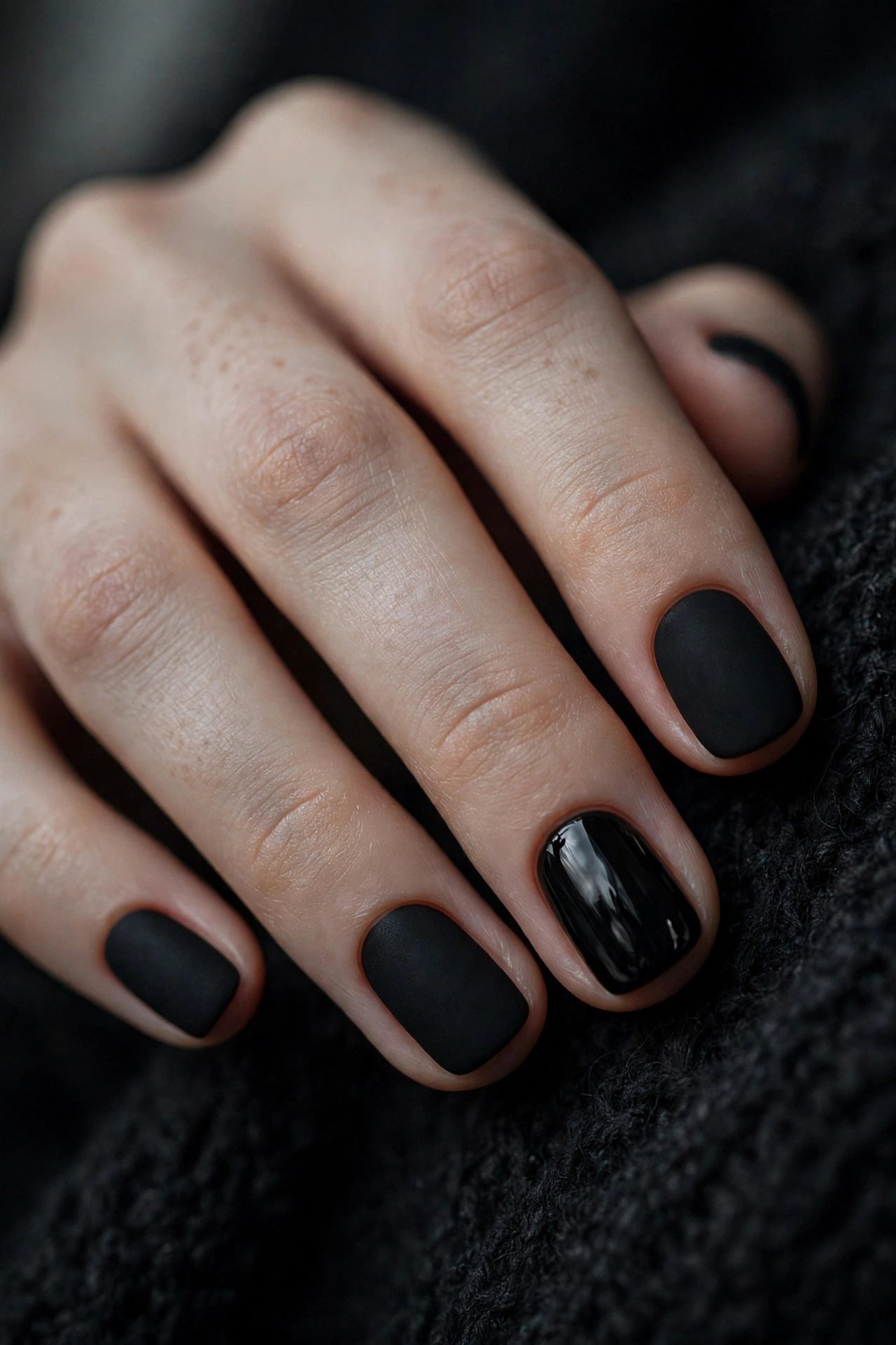 Matte Black with Glossy Accents