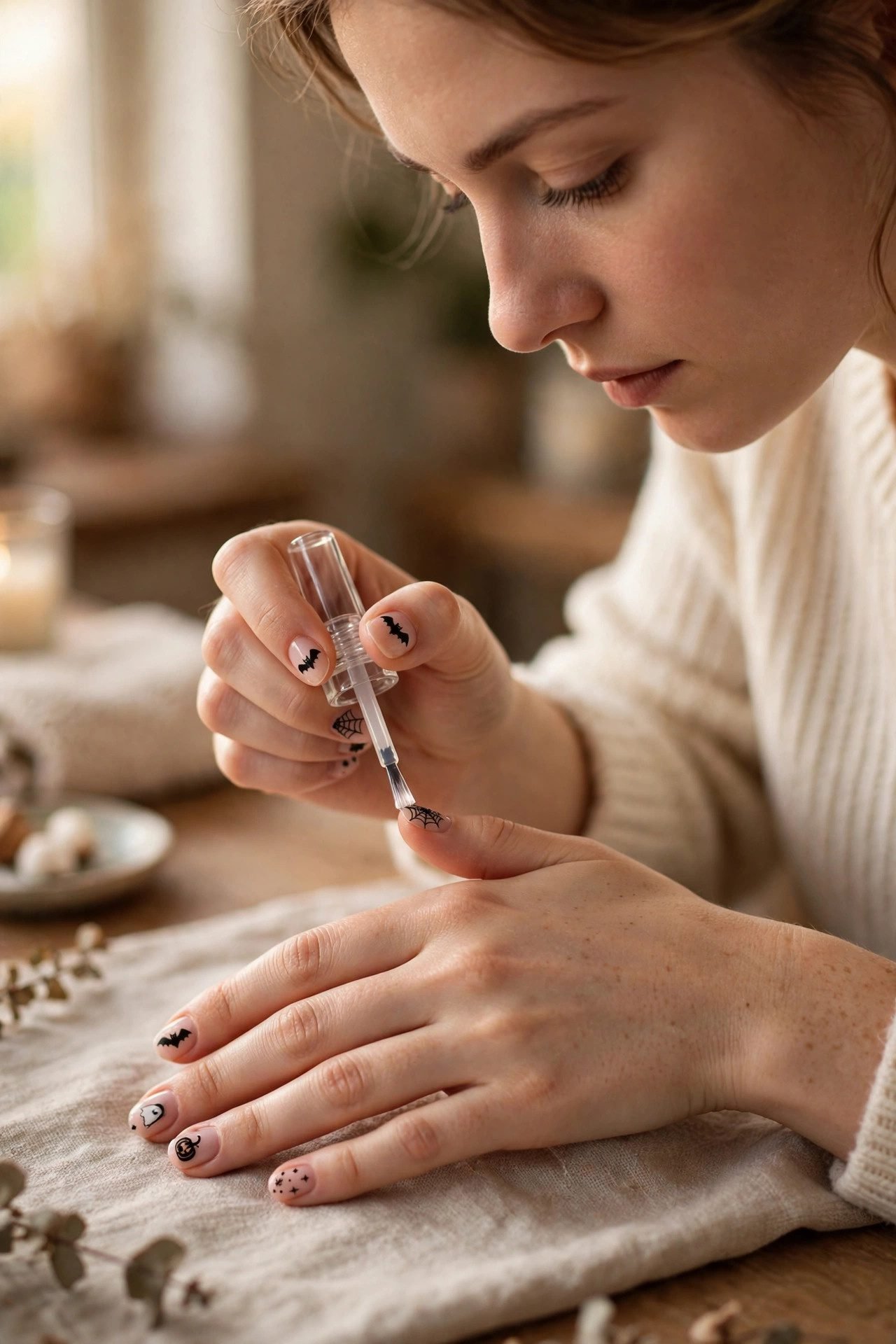 How to Make Short Halloween Nails Last
